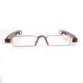 Stylish Clear Folding Prescription Red Reading Glasses