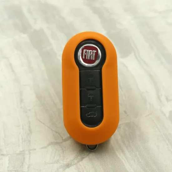 rubber silicone car key shell for Fiat