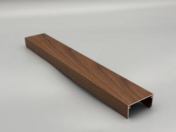 ood Grain Aluminum U Channel Profile for Decorative Panels