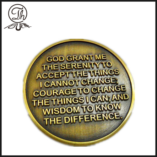 Custom military metal engraving challenge coins