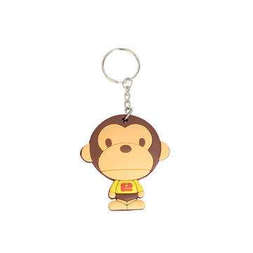 Custom Logo Epoxy Keychain With QR Code