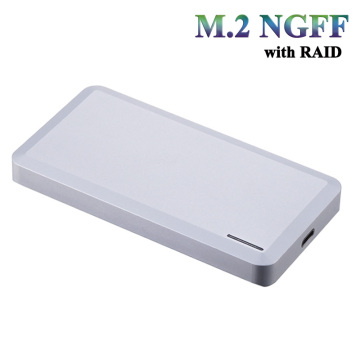 Unestech M.2 NGFF USB 3.1(10Gbps) B+M keySSD HDD external Enclosure support size type 2242/2260/2280