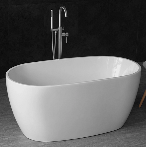 Double Soaker Tub Small Size Simple Design Freestanding Acrylic Bathtubs