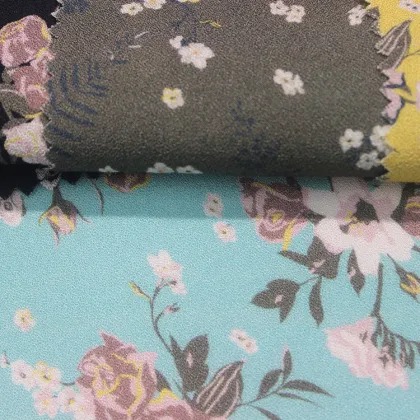 Printed 100% Rayon Crepe Viscose Rayon Fabric