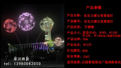 Acrylic Dandelion Modeling Lights