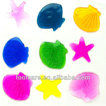 Marine shell & starfish window Gel clings