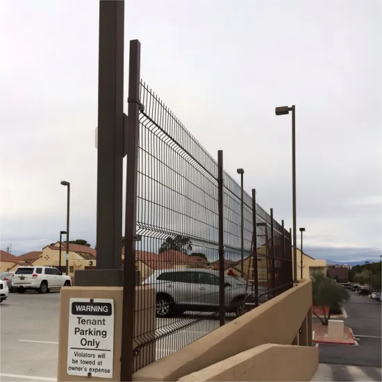 peach post for farm and garden fence