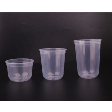 Custom PP U Shape Bubble Tea Cup with Logo