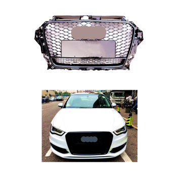 Pièces de corps Black Hood Grille pour Audi A3 8V Facelift 2014-2016
