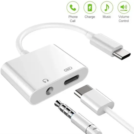 Factory Wholesale Free Sample USB-C to 3.5mm Audio Adapter for iPad Pro and Android