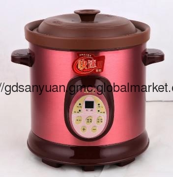 Pink Purple Clay Slow Cooker
