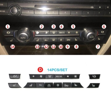 대시 보드 에어컨 버튼 커버 캡 BMW 5/6/7 시리즈, X5/X6, F10/F18/F06/F12/F01/F02/F15/F16 520/523