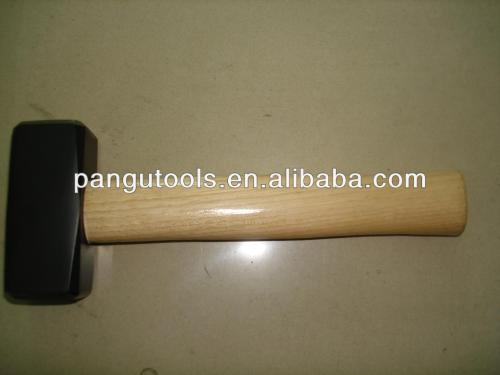 Stoning hammer, German type, ST331 with wood handle, TUV/GS approval, Forged Carbon Steel Head, Heat treatment HRC 47-55