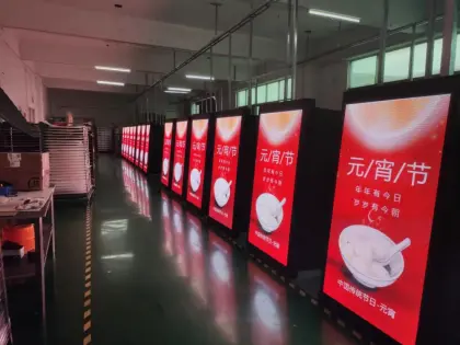 Street Pole Advertising Road Light Pole LED Screen