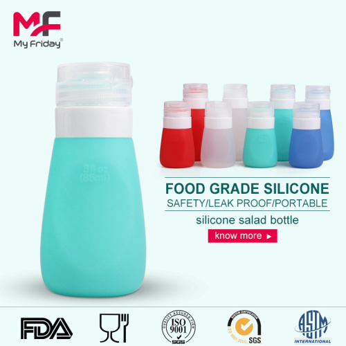 Food grade custom silicone shampoo squeeze travel bottle