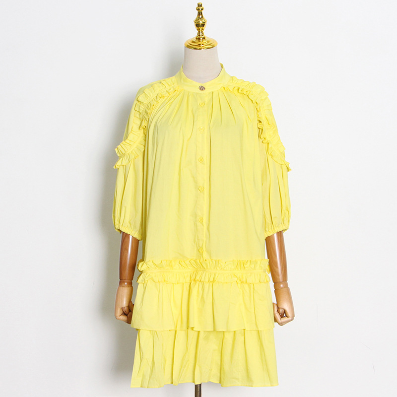 Yellow Cotton Dress Jpg