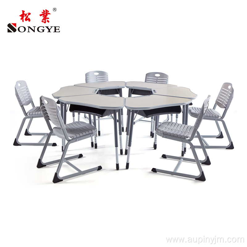 Modern School Junior Students Table Desk With Chair