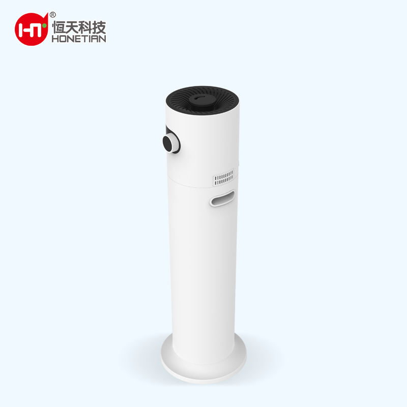 HONETIAN 6 gears mist volume humidity setting sleep mode 8 timer custom color visible water level forlarge room tower humidifier