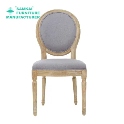Modern Velvet Upholstered King Louis Accent Chair for Dining Room