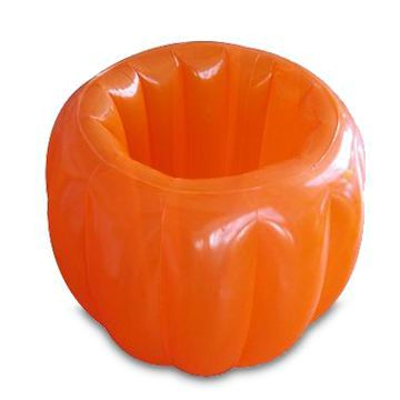 Orange Inflatable Ice Bucket with Round Ball Shape and Customized OEM Shapes Accepted