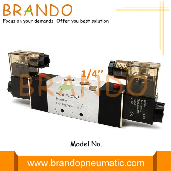 1/4'' 4V320-08 5/2 Way Pneumatic Air Control Valve