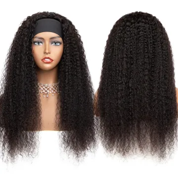 Afro Headband Wig Headband Human Hair Wigs Headband Wig Human Hair