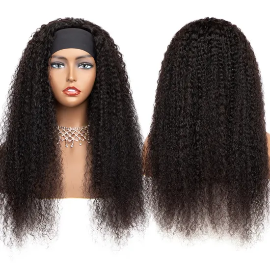 Afro Headband Wig Headband Human Hair Wigs Headband Wig Human Hair