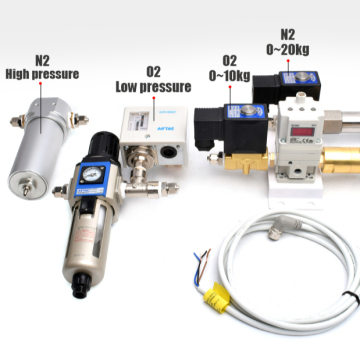 O2 10kg & N2 20kg Air Valve for 2000W Fiber Laser Cutting Machine