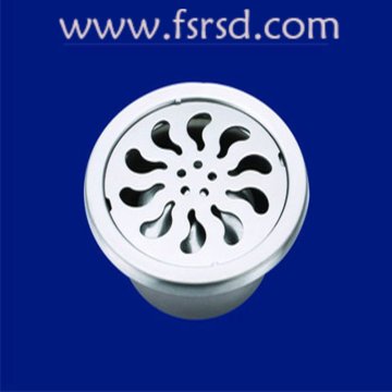 3.5'" Circular stainless steel floor drain