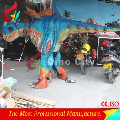 Life size walking dinosaur costume
