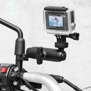 Motorcycle Bike Camera Holder - Rearview Mirror Mount Bracket for GoPro Hero Series