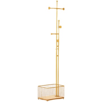 Nordic Style Metal Marble Bedroom Storage Hanger Coat Rack