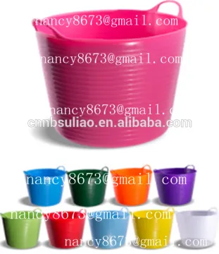 2015 wholesale cheap plastic buckets with handle