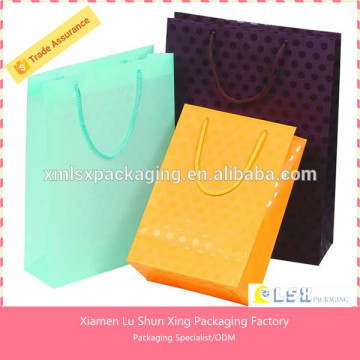Decorative With Handle Christmas Gift Paper Bag/Paper Gift Bag