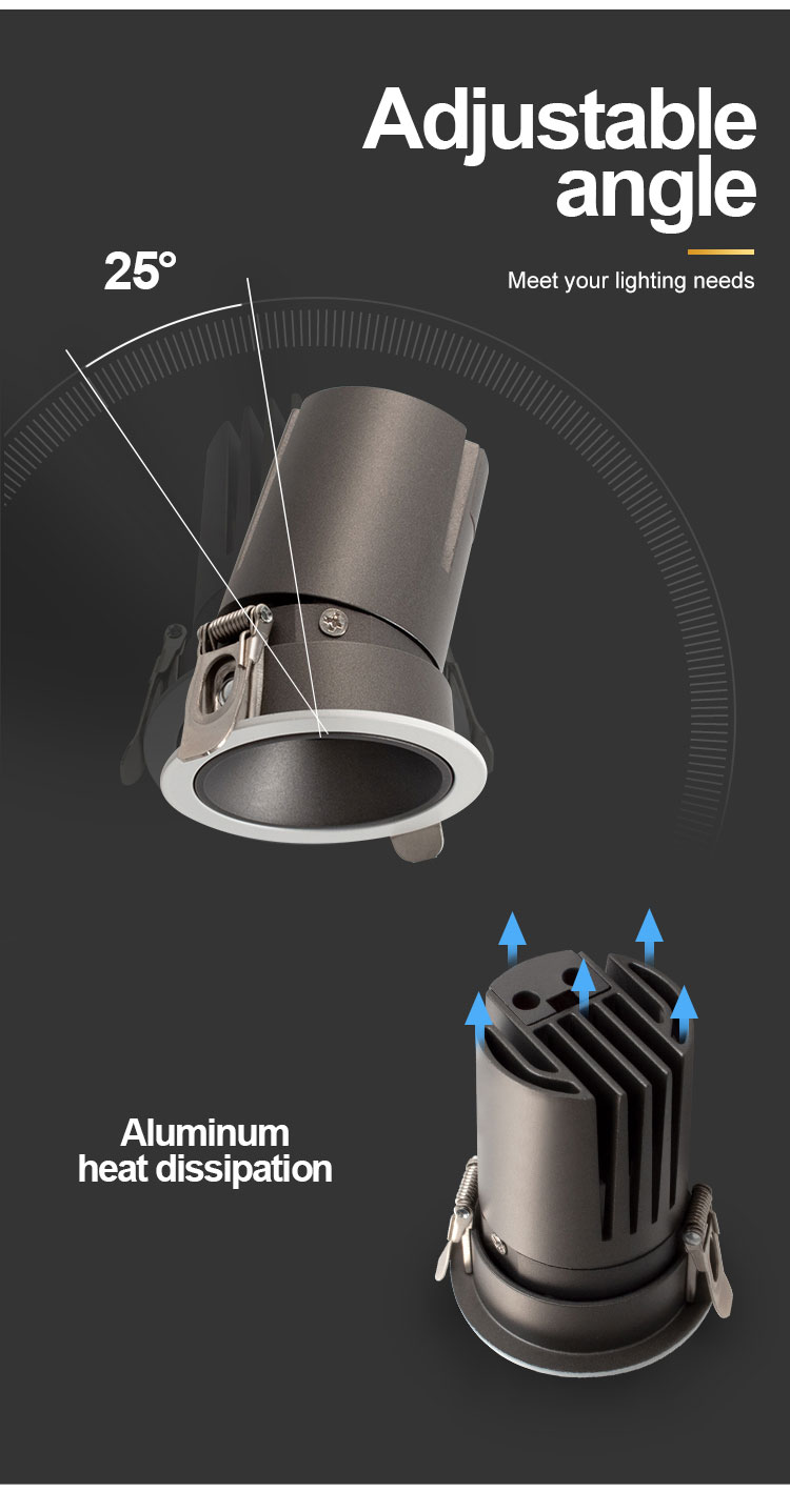 10w 18w 30w Downlight Details