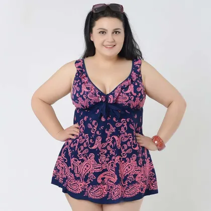 Professional Fat Women Plus Size One Piece Swimwear 4XL-8XL Swimsuit