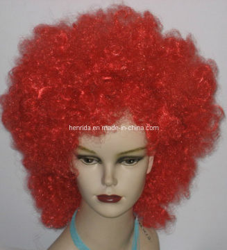 Party Wig, Made of 100% Synthetic Fiber, Various Colors Are Available
