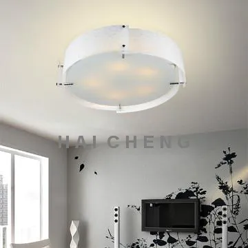 Hotel bedroom lighting glass ceiling lamp