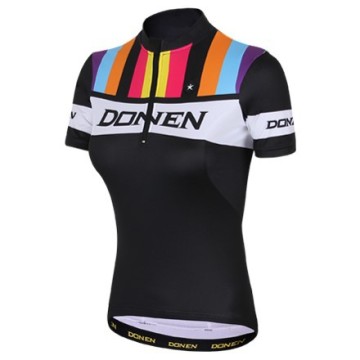DONEN Professional Women New Style Black Cycling Short Sleeve Jersey cycling wear