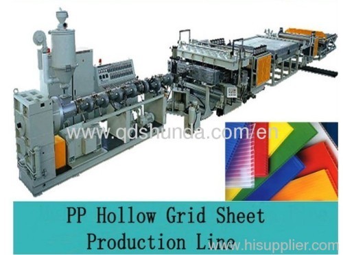 Plastic Pp Hollow raster blad productielijn