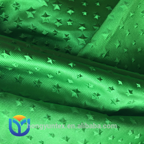 100% warp knitted fabric Dazzle Bright fabric 3D embossed