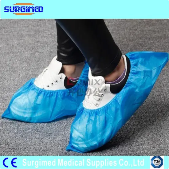 Disposable Blue Color PP/Non-woven Shoe Cover