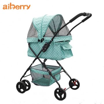 Aiberry Large Dogs 4 Wheels Travel Stroller Carrier