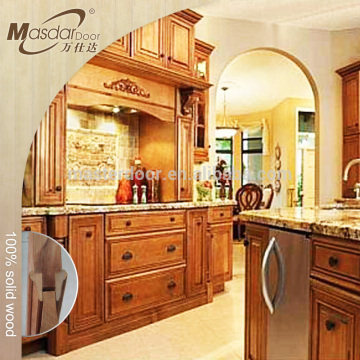 New model teak kitchen cabinets China