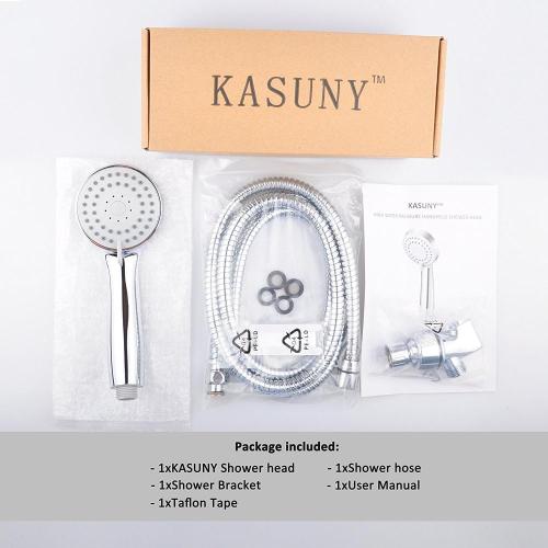 High pressure abs round handheld faucet shower head set