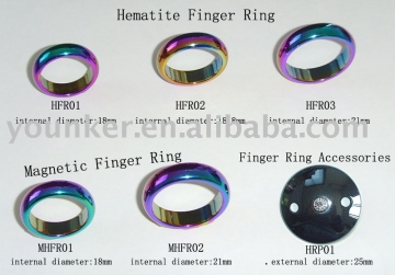 Hematite & Magnetic Finger Ring