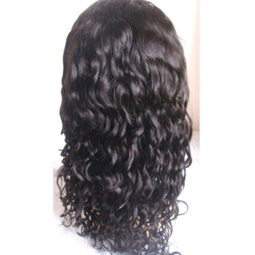 12mm Curly 8-40inch Hand-Tied Human Hair Full Lace Wigs (BD-11092905)