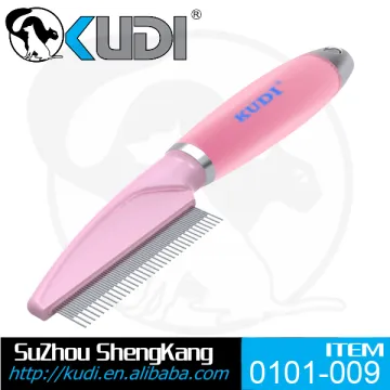2015 new style pet products two kinds of pin flea silica gel handle pet comb
