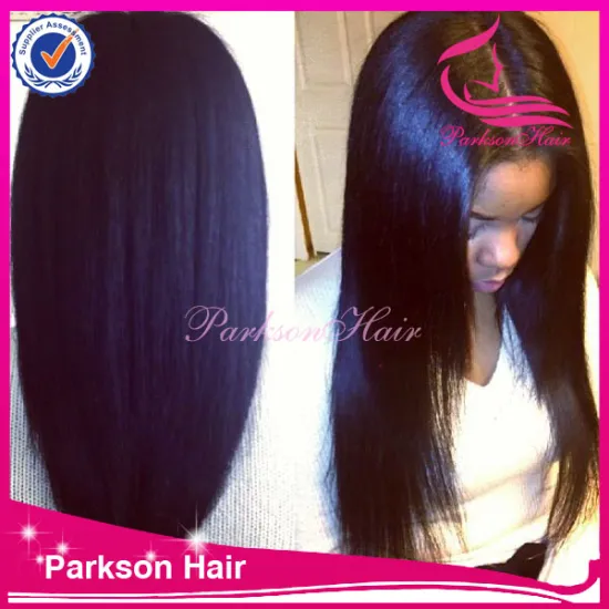 High quality unprocessed human hair malaysian straight naturak color 8-26inch silk top full lace wigs with bleached knots
