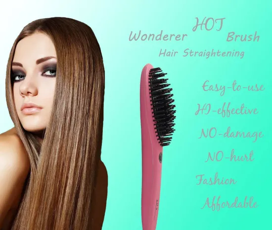Ceramic Electric Hair Straightener Brush